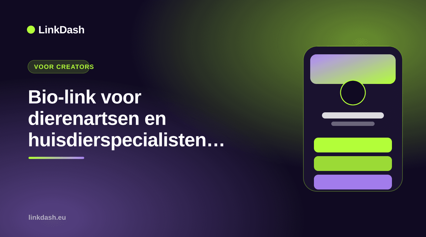 Bio-link voor dierenartsen en huisdierspecialisten: afspraken, producten en vertrouwen opbouwen — Gids | LinkDash