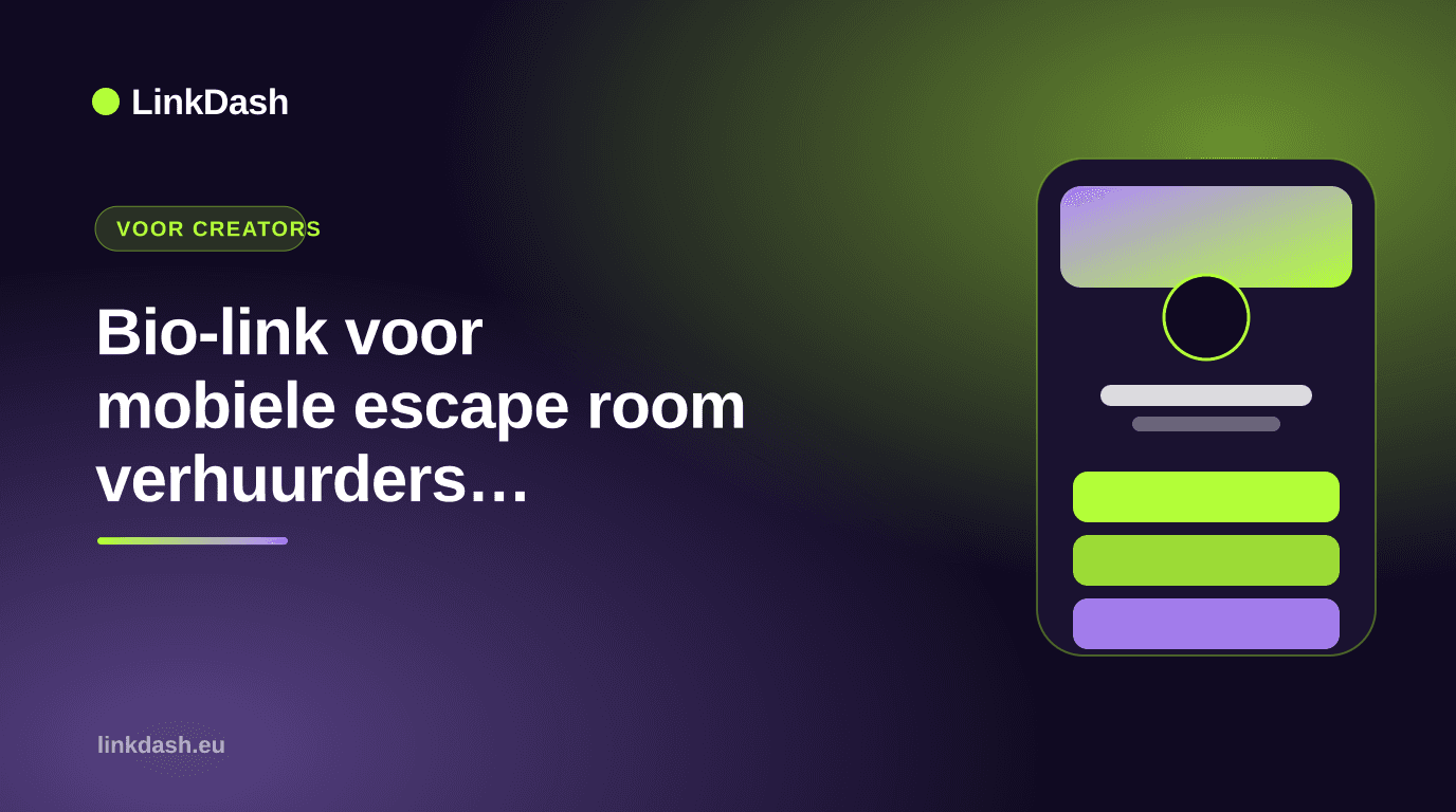Bio-link for mobile escape room operators: complete guide to group bookings and on-site payments — Guide | LinkDash