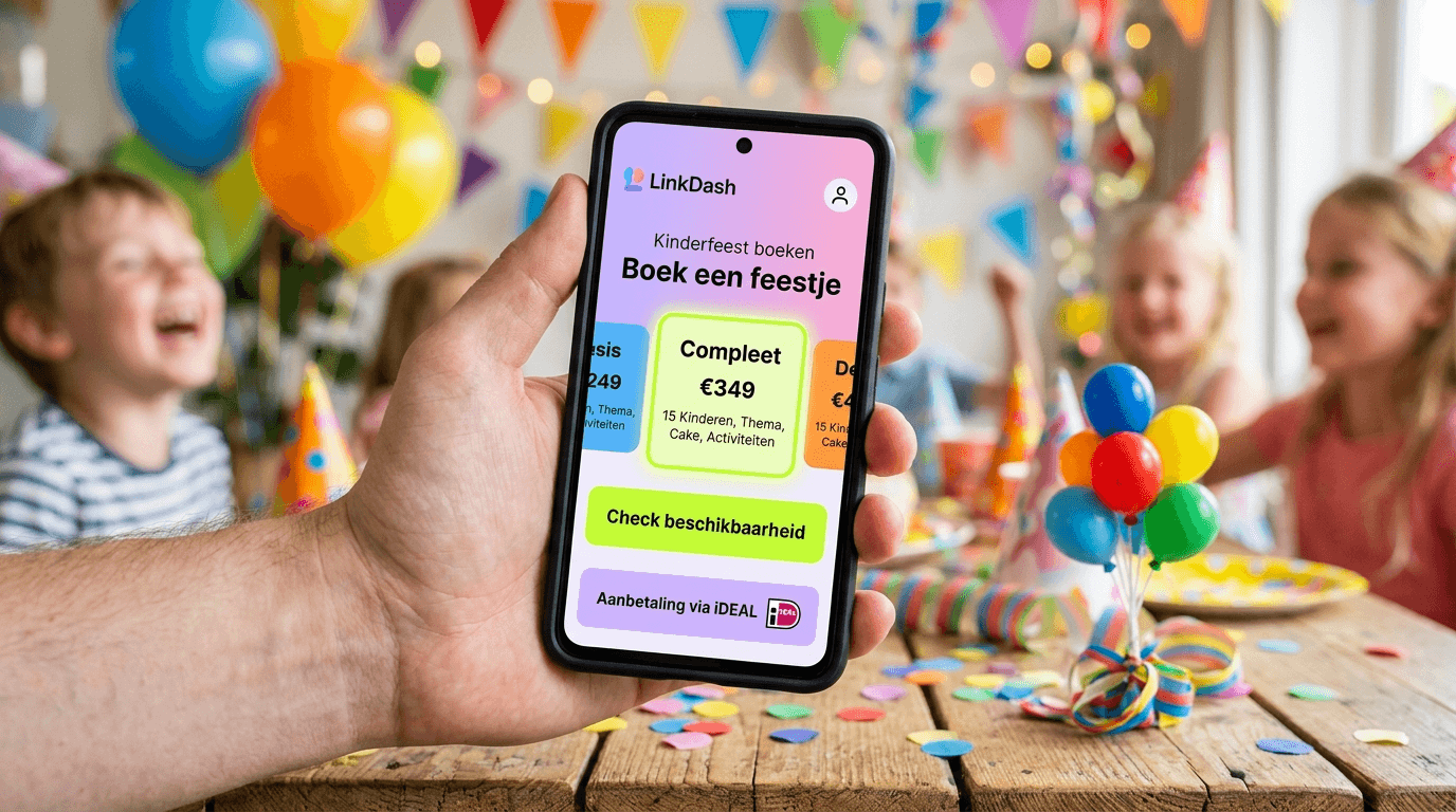 Bio-link for children's party entertainers: sell packages and take bookings — Guide | LinkDash