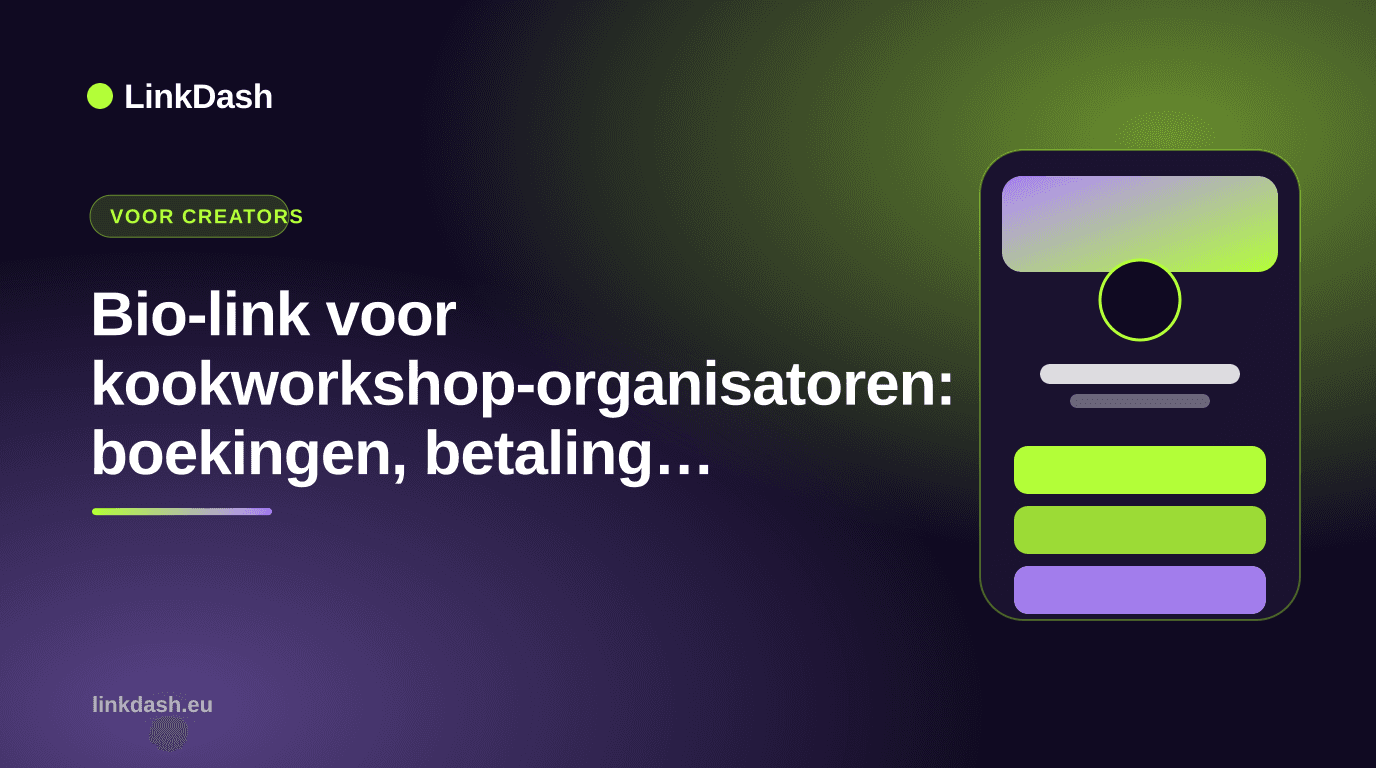 Bio-link for cooking workshop hosts: bookings, payments and reviews in one place — Guide | LinkDash
