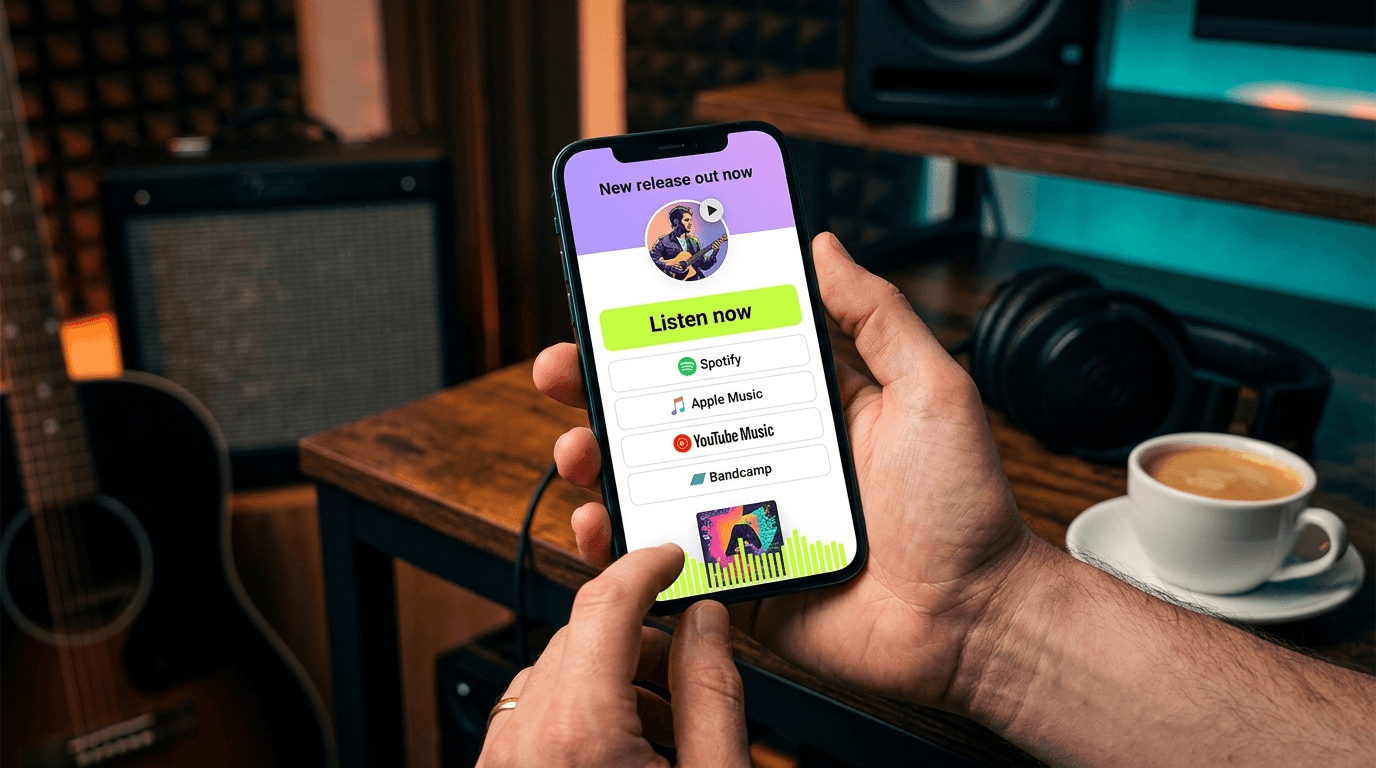 Lien bio pour musiciens : toutes vos plateformes de streaming, dates de tournée et merch sur une seule page — Actualité | LinkDash
