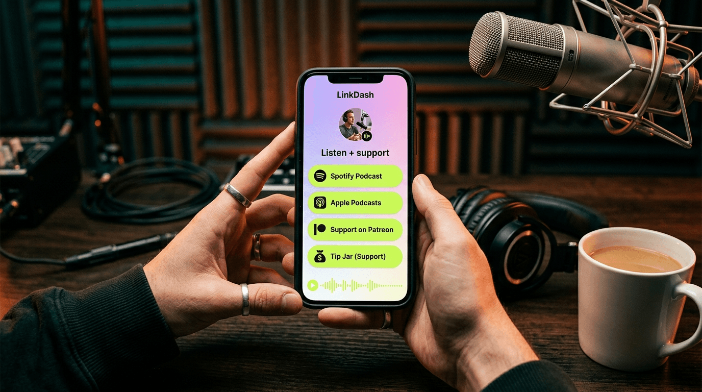 Bio link for podcasters: all apps in one place + Patreon + tip jar — News & Analysis | LinkDash