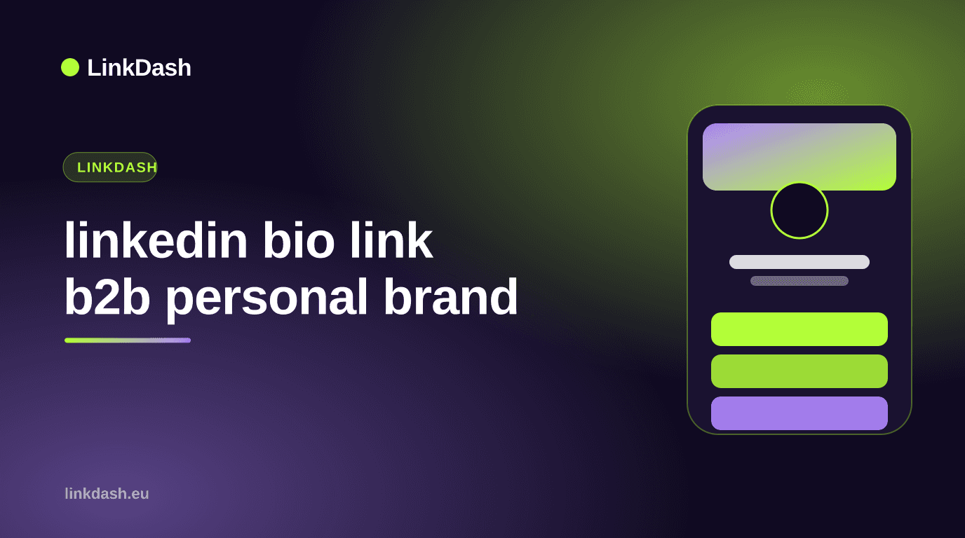 LinkedIn bio-link voor B2B: van post naar lead met één slimme link LinkedIn bio-link voor B2B: van post naar lead met één slimme link — Platforms | LinkDash
