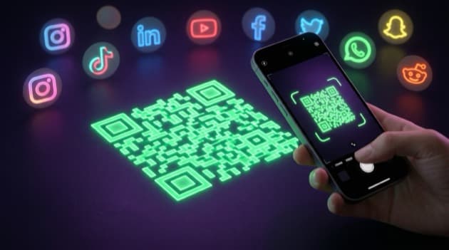 Creating QR codes for social media